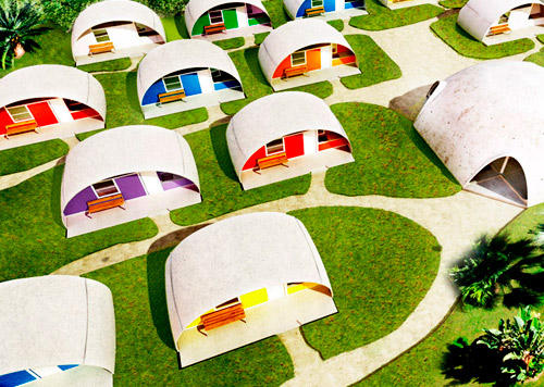 Cúpulas de concreto inflable: Una solución de vivienda de emergencia
