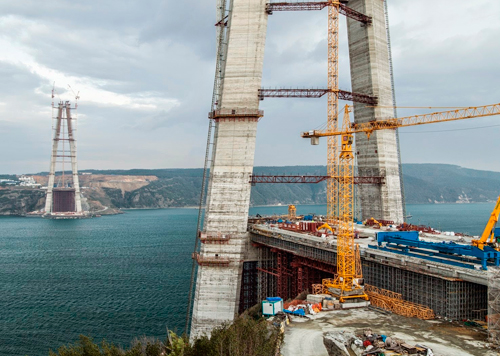 El puente Yavuz Sultan Selim. El puente más largo del mundo