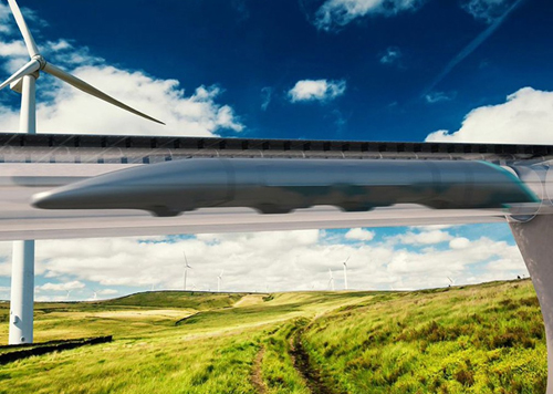 Concreto en los pilares de Hyperloop